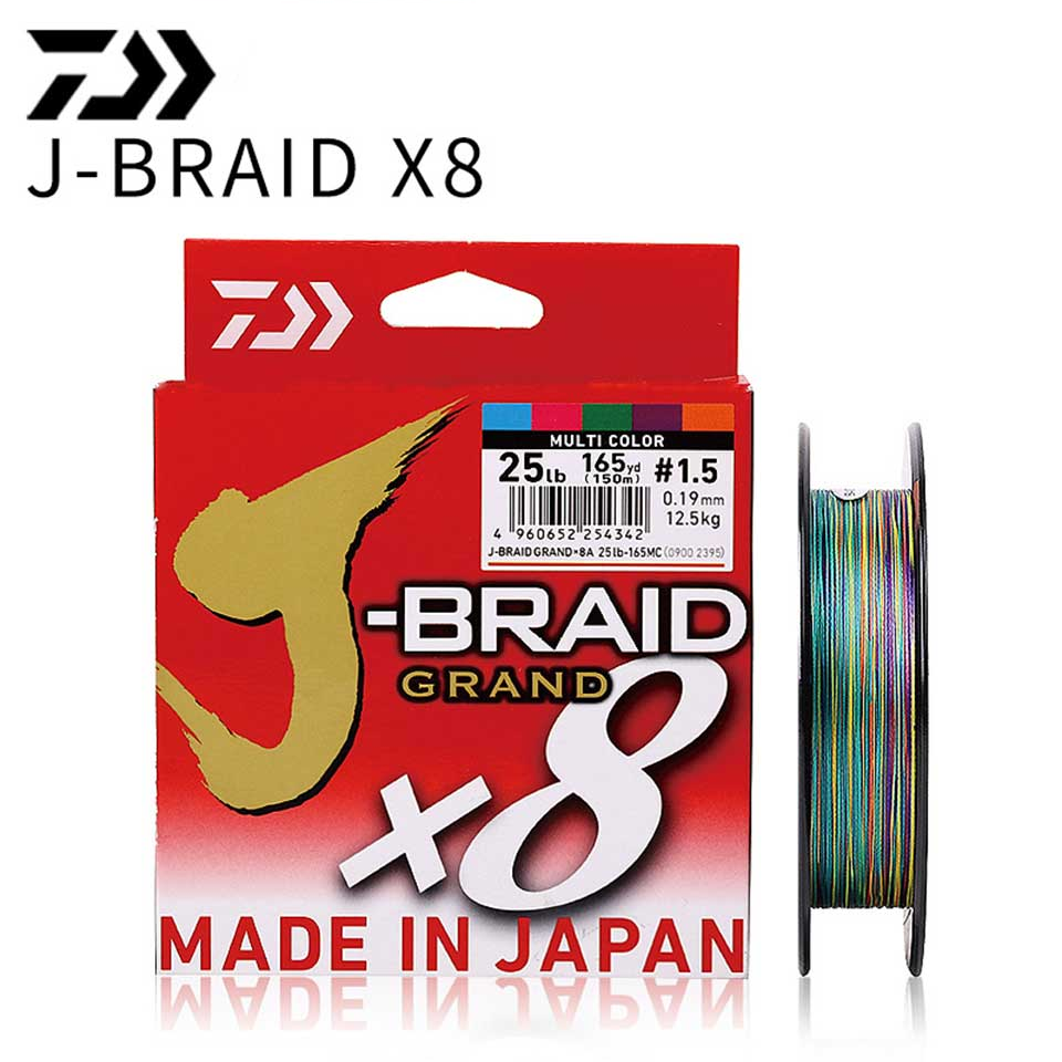 MULTICOLOR 150m DAIWA J-BRAID GRAND X8 