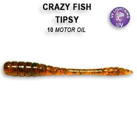 Esca Morbida Crazy Fish Tipsy 2.0 - 8 Pezzi Con Odore E Illuminazione UV