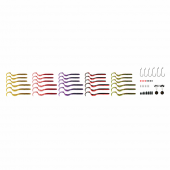 Savage Gear Rib Worm Kit One Size Mix Colors 60vnt