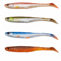 Savage Gear Slender Scoop Shad 9cm 4g Clear Water Mix 4pcs
