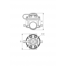BORIKA FASTen FMr132 Mounting System for Ø30–32 mm Pipes