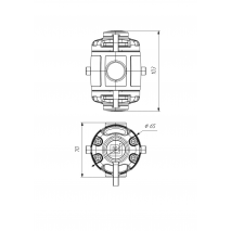 BORIKA FASTen FMr132 Mounting System for Ø30–32 mm Pipes