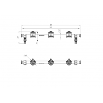 BORIKA FASTen GRp700-3 Accessory Mounting Rail (Up to 7 Accessories)
