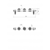 BORIKA FASTen GRp500-3 Accessory Mounting Rail (Up to 6 Accessories)