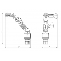 BORIKA FASTen Ng002 Rotating and Tilting Action Camera Mount