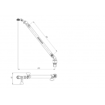 BORIKA FASTen Ng400 Action Camera Mount with 40 cm Extension Arm