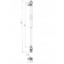 BORIKA FASTen Lg400 Telescopic Support Set for Monopods – Up to 52 cm