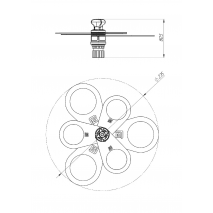 BORIKA FASTen Ch221 Foldable Holder Tray for 6 Cups