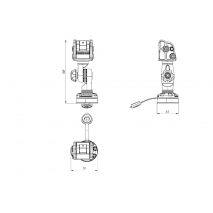 BORIKA FASTen ALb003 Rotating & Tilting Anchor Holder with Lock and FMb Mounting System
