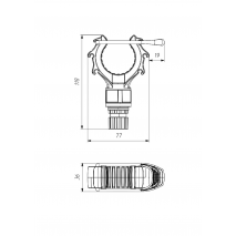 BORIKA FASTen Rh100 Universal Clamp Mount (Ø 15–50 mm)