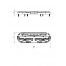 BORIKA FASTen TRk150 Mounting Base with T-Track Slot – 150 mm