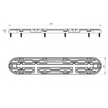 BORIKA FASTen TRk255 Mounting Base with T-Track Slot – 255 mm