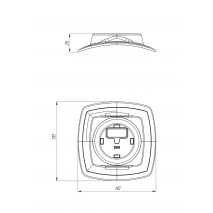 BORIKA FASTen Mp219 Mounting Base for PVC Boats (for Fs218 Lock)