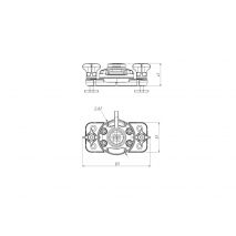 BORIKA FASTen FFr222 Mounting System for C / T Tracks