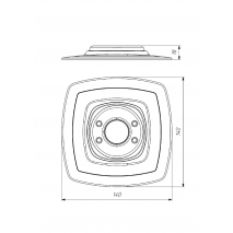 BORIKA FASTen Mp225 Reinforced Mounting Base for PVC Boats (for Fs219 Lock)