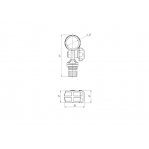 BORIKA FASTen RLp035 Reinforced Oar Holder Clamp Ø 35 mm