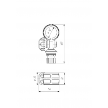 BORIKA FASTen RL032 Reinforced Oar Holder Clamp Ø 32 mm