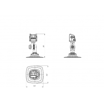 BORIKA FASTen AL003 + FMp225 Anchor Holder with Lock for PVC Boats