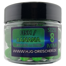 Method Feeder Wafters Jodra NK Banana Fish Green 8 mm (Bananas ir žuvis)