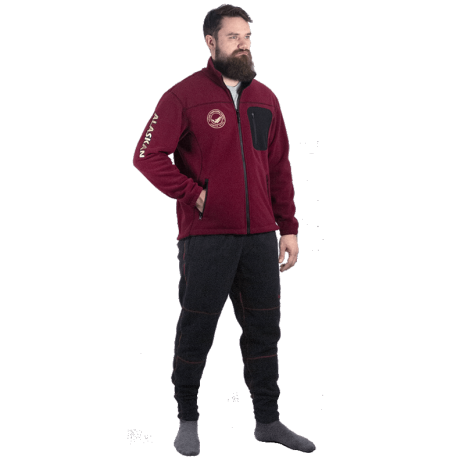 Fleece jacket claret ALASKAN NORTH WIND AFJNWC