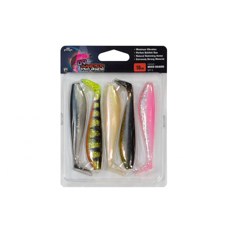 Fox Rage Ultra UV Zander Pro Shads Mixed Colour NMC001
