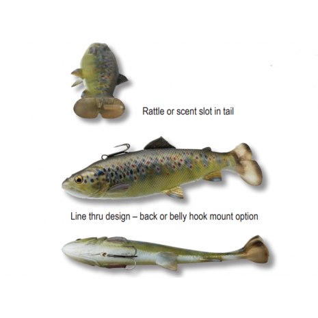 Savage Gear 4D Line Thru Pulsetail Trout
