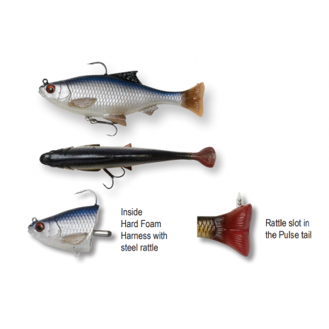 Savage Gear 3D Pulse Tail Roach 10cm 17.5g S