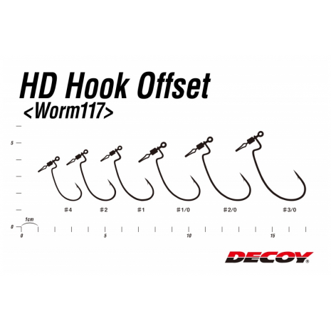 Decoy HD Offset Worm117 Hook