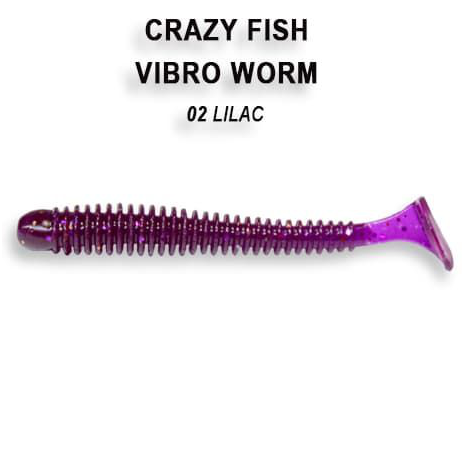 Crazy Crazy Fish Vibro Worm 2″