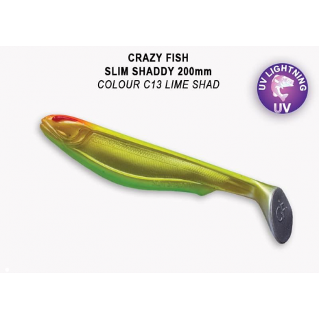 Crazy Fish Slim shaddy 8"