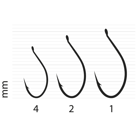 Hooks Kamatsu Drop Shot Shad Tail BLN