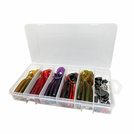 Savage Gear Rib Worm Kit One Size Mix Colors 60vnt