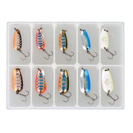 Savage Gear Nails Micro Spoon Kit 1 #1c #2c 10vnt