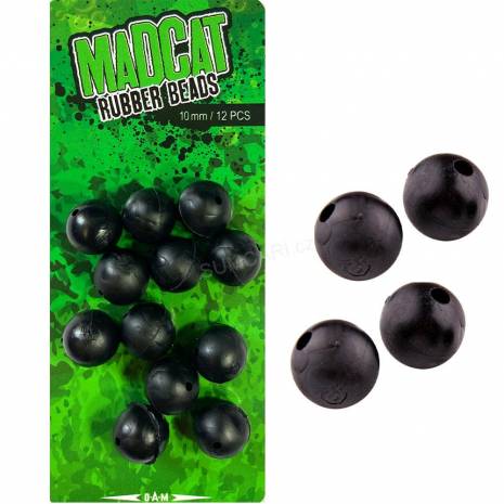 MADCAT guminiai karoliukai Rubber Beads 10mm
