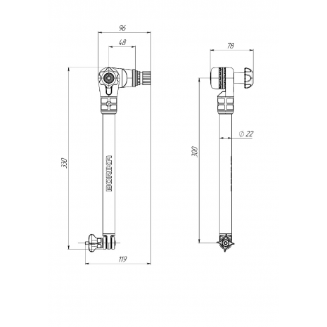 BORIKA FASTen FTr300 Fish Finder Transducer Mount