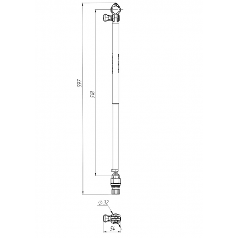 BORIKA FASTen Lg400 Telescopic Support Set for Monopods – Up to 52 cm
