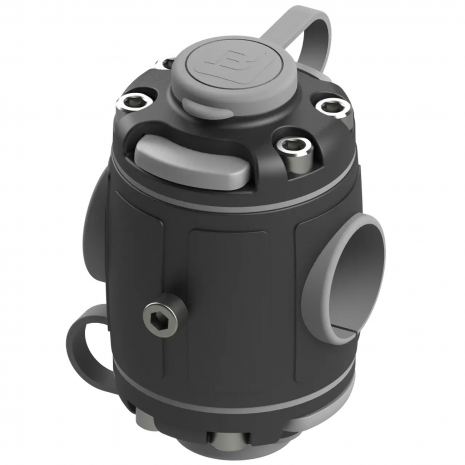 BORIKA FASTen FMr232 Mounting System for Tubes and Rails Ø 30/32 mm (Black & Grey)