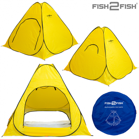 Fish 2 Fish Automatic Ice Fishing Tent Fish 2 Fish 2.2 × 2.2 × 1.7 m with Floor