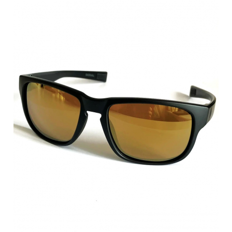 Madison Signal Matt Black Sunglasses – Polarised Brown Mirror Lens