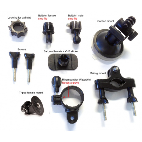 Water Wolf Underwater Camera Accessories Pack