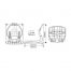 Boat seat Oceansouth Sirocco upholstered Charcoal/Grey