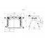 BORIKA FASTen Tm450-1 (Size M) Modular Table Organizer with Telescopic Legs