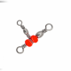 Gurza Barrel Triple swivels BK SW-1004