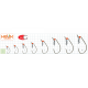 Offset hooks Gurza WORM 101 LE KE-3215