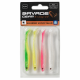 Savage Gear Slender Scoop Shad 9cm 4g Dark Water Mix 4pcs