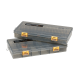 Dėžutės Savage Gear Flat Lure Box Smoke Kit 2pcs 23x11x3.5cm