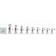 Gurza Rolling Ribbed Swivel BN